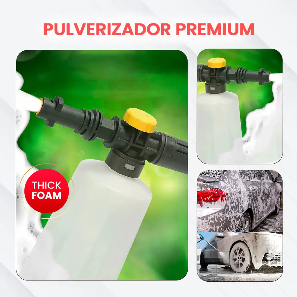 Limpa carros, calçadas, muros e fachadas